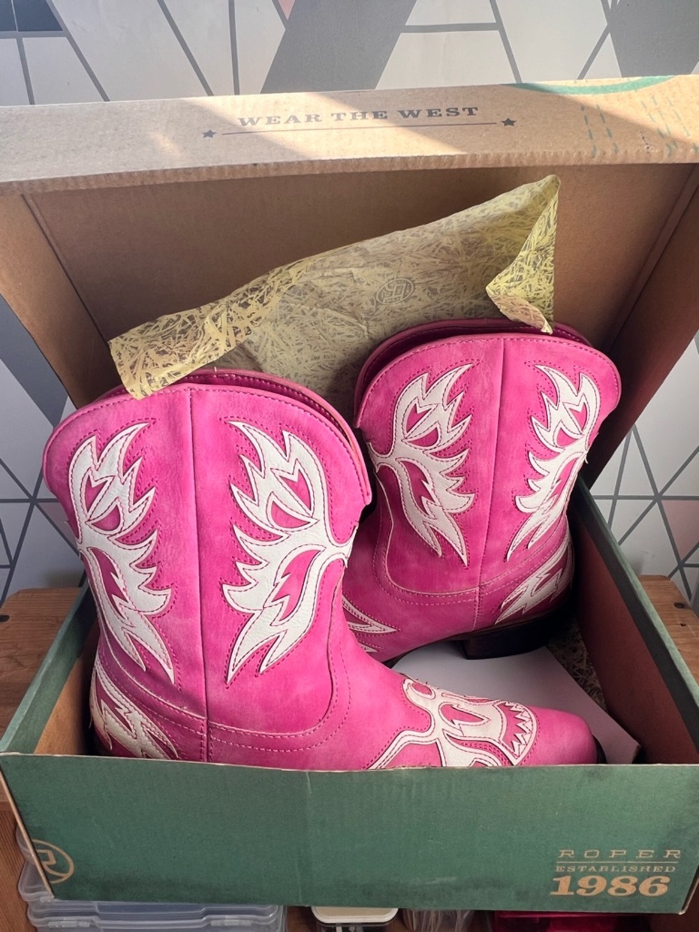 👢Roper Amelia Pink Women's Cowboy Boots - Picture 12 of 14